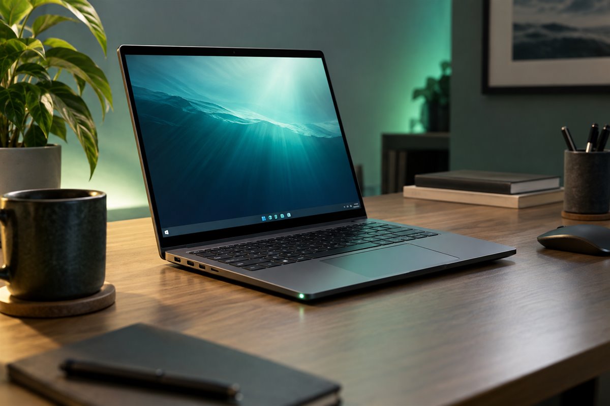 Windows笔记本工作台，关联章鱼加速器电脑版安装
